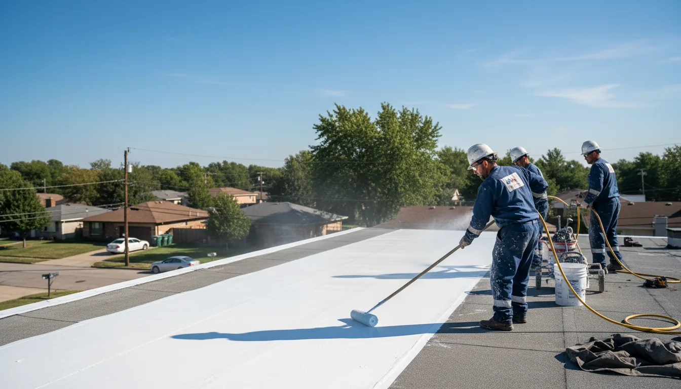 Commercial roof coating in Eastman, WI near me
